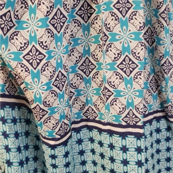 Tommy Bahama Blue Patterned Women's Top Size XS/TP - Picture 3 of 5